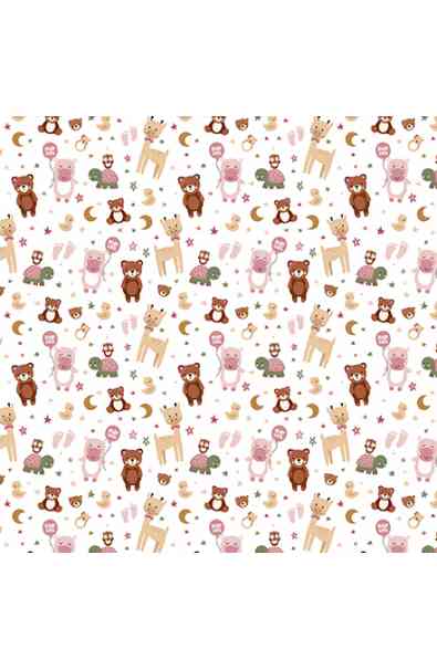 Special Delivery Baby Girl - Baby Girl's Animals