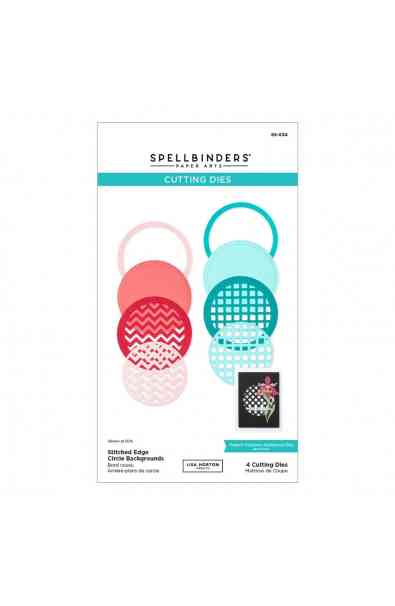 Fustella Stitched Edge Circle Background
