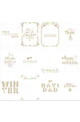 Holly Jolly - Vellum Tarjetas 