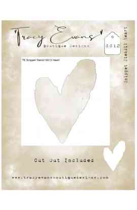 Stencil – Heart 4x4