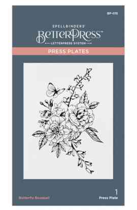 BetterPress plate – Butterfly Bouquet