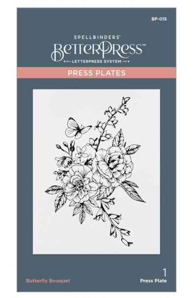 BetterPress plate – Butterfly Bouquet