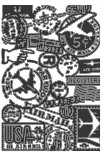 Multi Level Embossing Folder - Airmail
