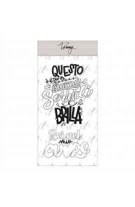 Timbro - Sorridi e brilla by Lettersofme (IN ARRIVO A GIUGNO)