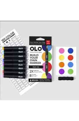 BASIC SET – 8 pennarelli punta brush + cartella colori da compilare (IN ARRIVO A FINE APRILE)