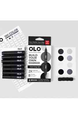 COOL GRAY SET – 8 pennarelli + cartella colori da compilare (IN ARRIVO A FINE APRILE)