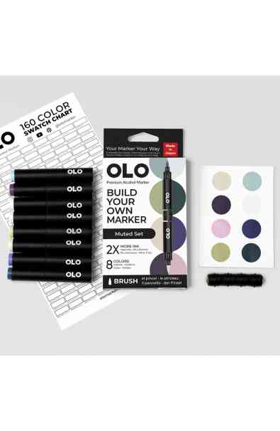 MUTED SET – 8 pennarelli + cartella colori da compilare (IN ARRIVO A FINE APRILE)