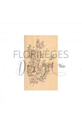 Timbro in legno -FLEURETTES SAUVAGES