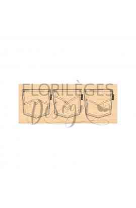 Timbro in legno - TROIS POCHES