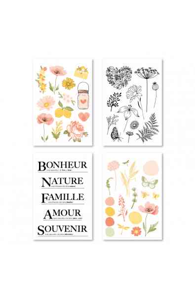 FARANDOLE - 4 fogli di Stickers 