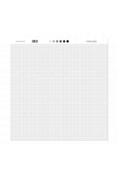 Carta 12x12 - Cuadrícula 1 - grigio scuro
