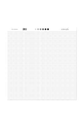 Carta 12x12 - Cuadrícula 2 - grigio medio