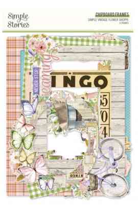 Simple Vintage Flower Shoppe - Chipboard Frames