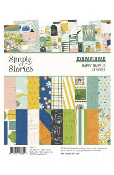 Happy Travels - 6x8 Paper pad