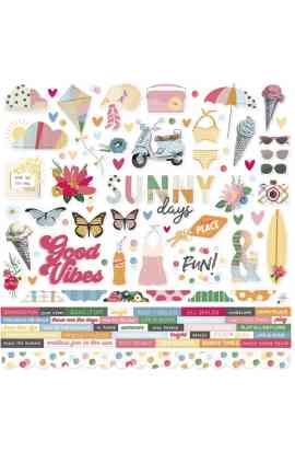 Sunny Days - Cardstock Stickers