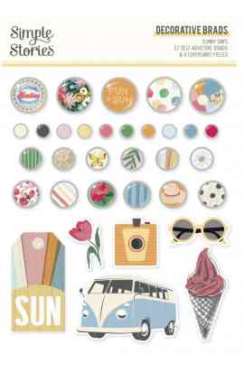 Sunny Days - Decorative Brads