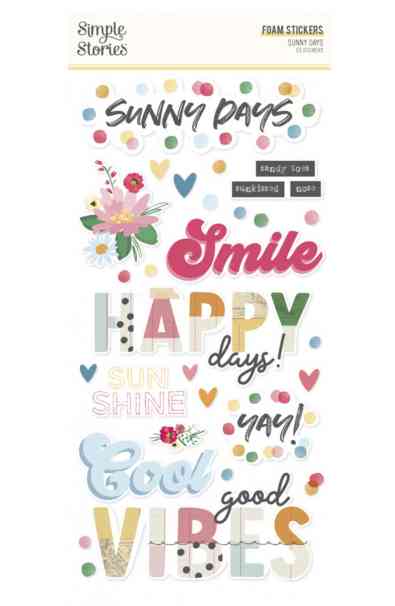 Sunny Days - Foam Stickers