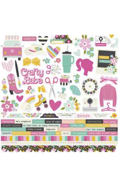 Crafty Babe - Cardstock Stickers