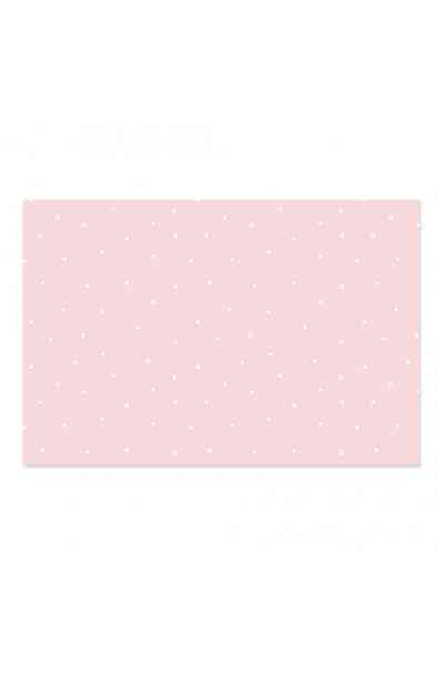Tela per rilegatura 35x50 cm - Topos blancos sobre rosa pastel