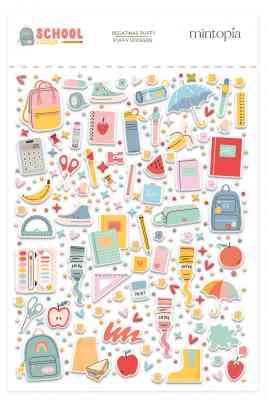 School Days - puffy illustrazioni