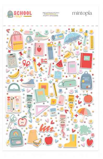 School Days - puffy illustrazioni