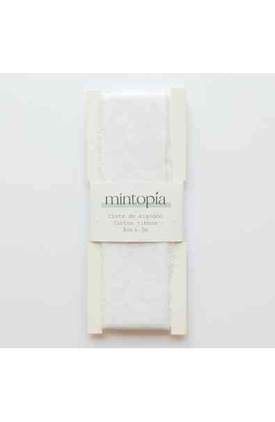 Nastro di cotone 4 cm x 3 m - White