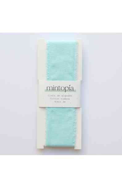 Nastro di cotone 4 cm x 3 m - Pastel Turquoise