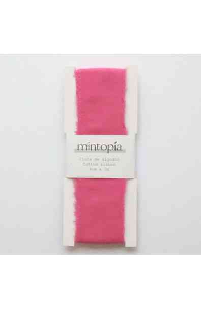 Nastro di cotone 4 cm x 3 m - Fuchsia