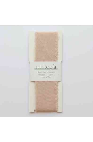 Nastro di cotone 4 cm x 3 m - Beige