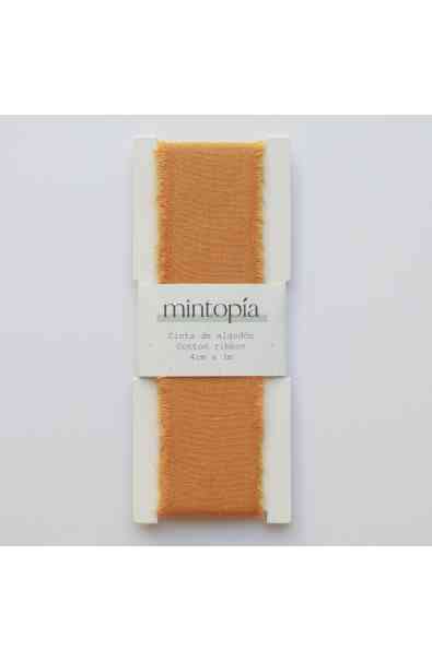 Nastro di cotone 4 cm x 3 m - Mustard