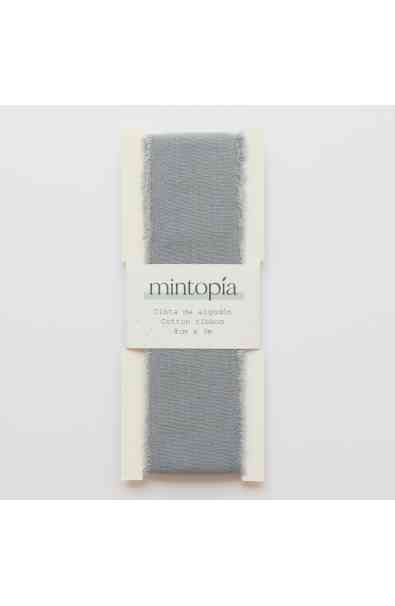 Nastro di cotone 4 cm x 3 m - Grey Blue