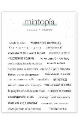 A Volar - Travel Stories - Timbro frasecitas El mundo es nuestro