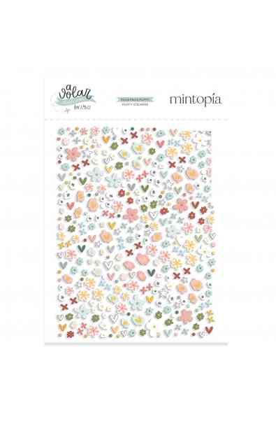 A Volar - Travel Stories - puffy stickers Flores