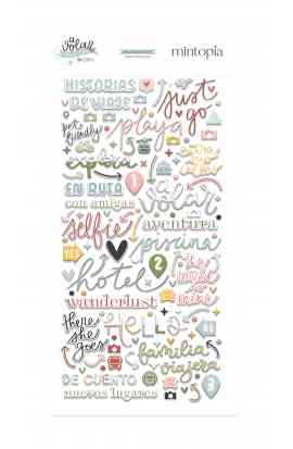A Volar - Travel Stories - puffy stickers frasi