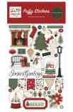 Christmas Village - puffy stickers