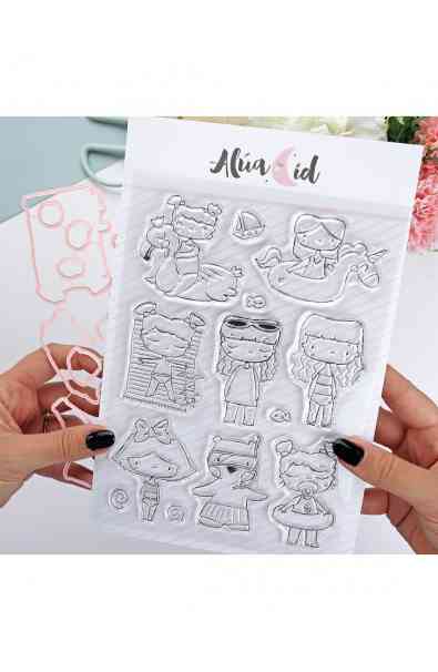 Ohana en la playa - Timbro e Fustella Ohana en la playa