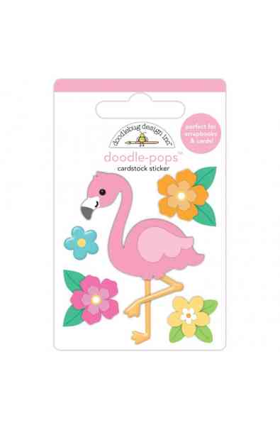 Summer Fun - doodle pops - Flora flamingo