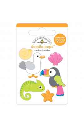 Summer Fun - doodle pops - Tropical trio