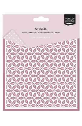 Stencil - Holly leaves