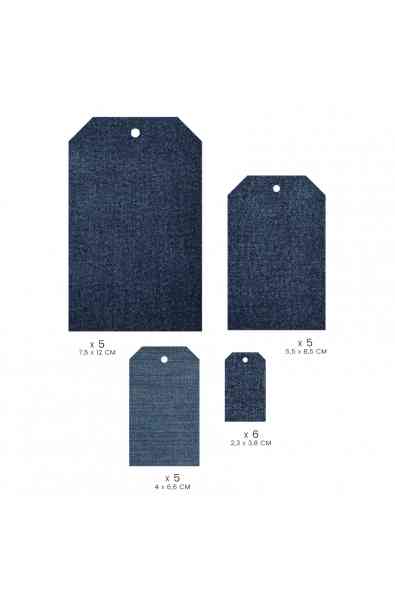 GINKGO - 21 etichette stampate Jean 