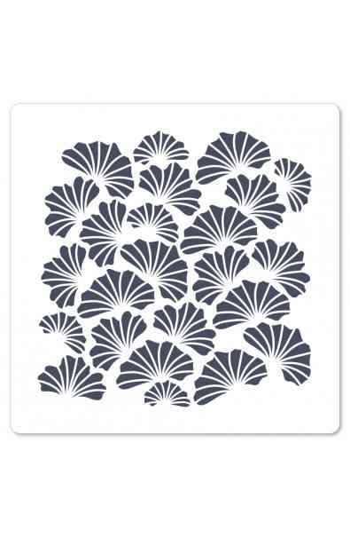 GINKGO - Stencil 15 x 15 FOND 