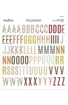 Autumn Archives - Alphabet Chipboard Stickers