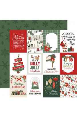 Christmas Village - 3x4 Journaling Cards