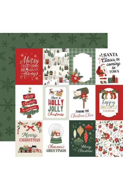 Christmas Village - 3x4 Journaling Cards