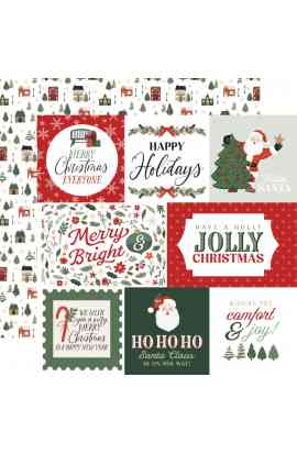 Christmas Village - Ho Ho Ho Journaling Cards
