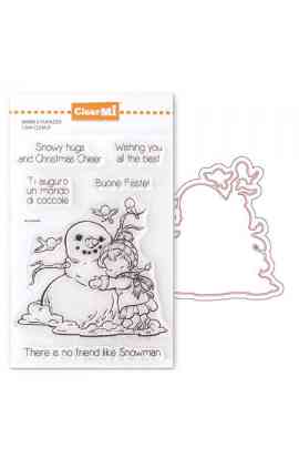 Timbro e Fustella - Bimba con pupazzo