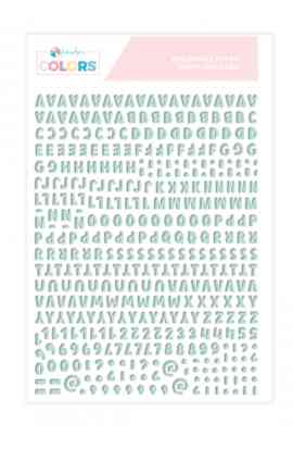 Alfabeto Puffy - extra SYL Mint