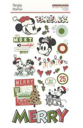 Say Cheese Classic Mouse Christmas - Chipboard