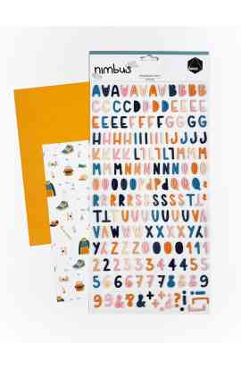Nimbus - Abecedario puffy