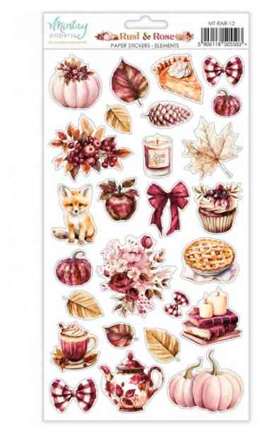 Rust & Rose - 6x12 Paper Stickers Elements